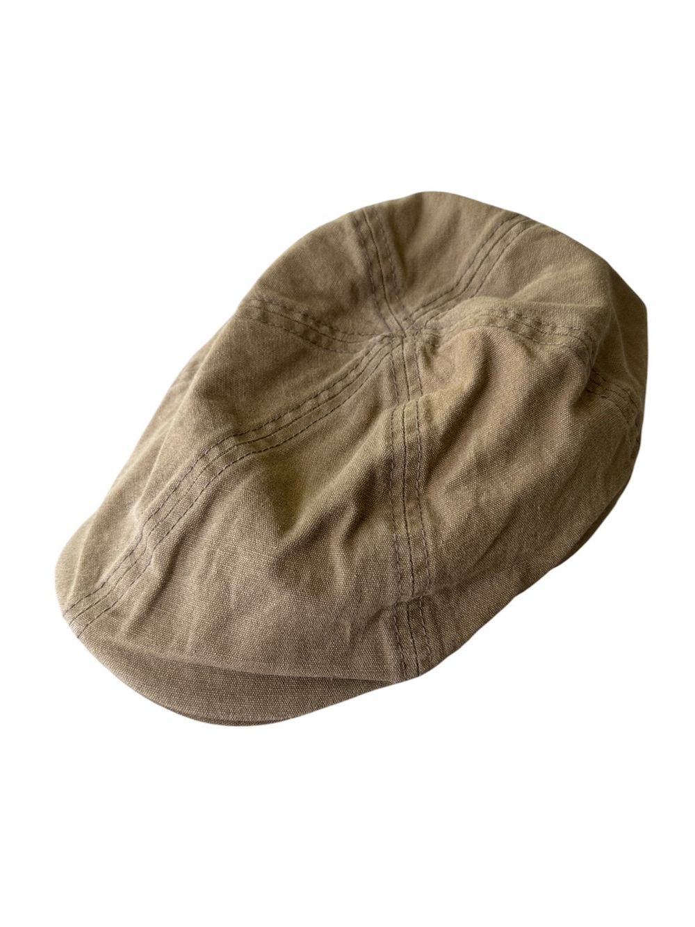Levi’s Tan Cotton Canvas Flat Cap Size S/M